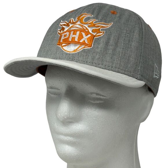 Phoenix Suns Hat Baseball Cap PHX NBA Basketball New Era 9Fifty Snapback Gray - Picture 12 of 12